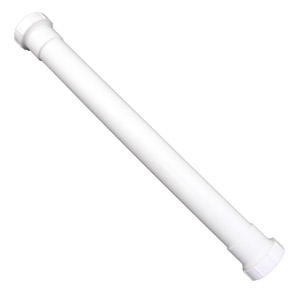 (image for) 16 INCH PVC DBL EXT W/NUT - Click Image to Close