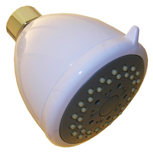 (image for) WHITE/GREY PULSATING SHWR HEAD