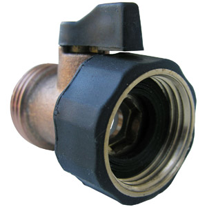 (image for) BRASS HOSE CONN WITH SHUT OFF