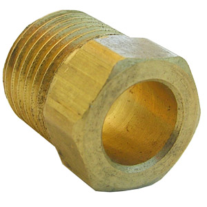 (image for) 5/16 INVERTED FLARE BRASS NUT - Click Image to Close