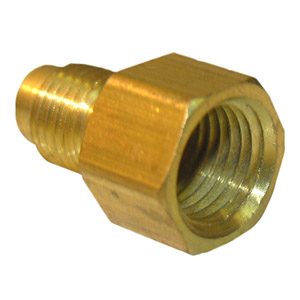(image for) 1/4 FLARE X 1/4 FEMALE PIPE THREAD BRASS ADAPTER