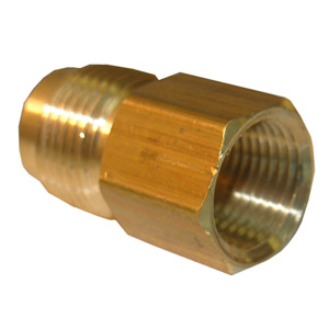 (image for) 1/2 FLARE X 3/8 FEMALE PIPE THREAD BRASS ADAPTER