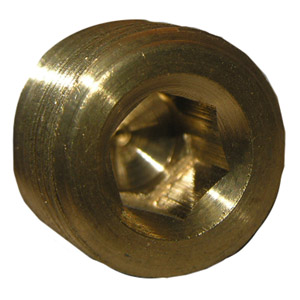 (image for) 1/2 BRASS COUNTERSUNK PLUG - Click Image to Close