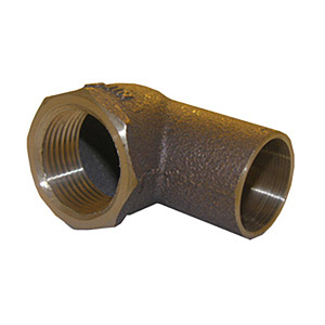(image for) 1/2 C X F COPPER CAST FEMALE IRON PIPE 90 ELBOW - Click Image to Close