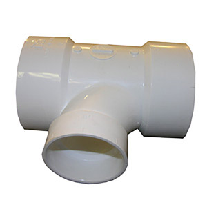(image for) 3"X3"X2" PVC SAN. TEE - Click Image to Close