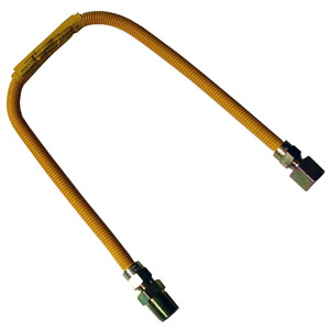 (image for) 3/8 X 24 DRYER FLEXIBLE GAS CONNECTOR WITH 1/2 PIPE THREAD FITTI - Click Image to Close