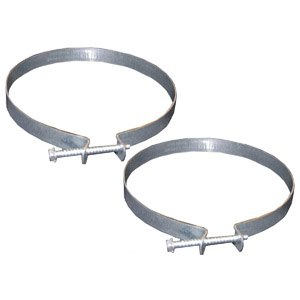 (image for) 4" DRYER VENT CLAMP-2 PACK