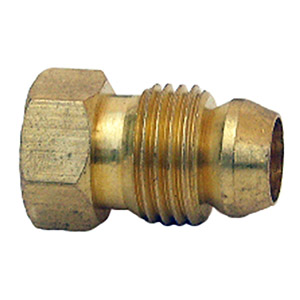 (image for) 1/4 BREAK-AWAY BRASS NUT 2 PC - Click Image to Close