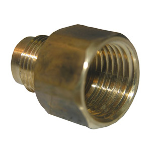 (image for) 3/8 FLARE X 3/8 FEMALE PIPE THREAD BRASS ADAPTER - Click Image to Close
