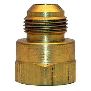 (image for) 15/16 FLARE X 1/2 FEMALE PIPE THREAD BRASS ADAPTER - Click Image to Close