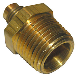 (image for) 5/16 FLARE X 3/8 MALE PIPE THREAD BRASS ADAPTER