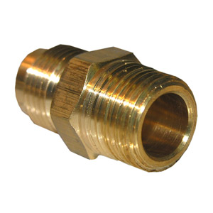 (image for) 3/8 FLARE X 3/8 MALE PIPE THREAD BRASS ADAPTER - Click Image to Close