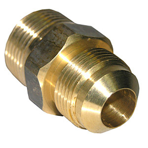(image for) 15/16 FLARE X 1/2 MALE PIPE THREAD BRASS ADAPTER