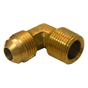 (image for) 1/2 FLARE X 1/2 MALE PIPE THREAD BRASS ELL - Click Image to Close