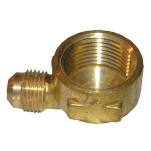 (image for) 3/8 FLARE X 3/4 FEMALE PIPE THREAD BRASS ELL