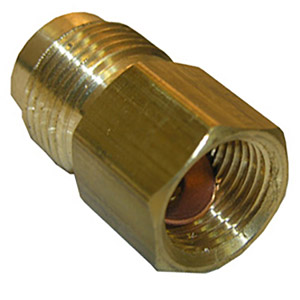 (image for) 1/2 FEMALE FLARE X 5/8 MALE FLARE BRASS ADAPTER