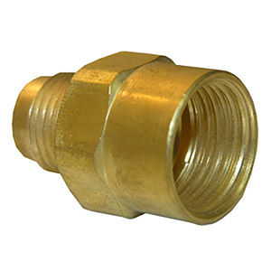 (image for) 5/8 FEMALE FLARE X 15/16 MALE FLARE BRASS ADAPTER