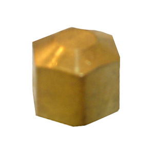 (image for) 1/4 BRASS COMPRESSION CAP 4 PC