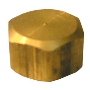 (image for) 5/8 BRASS COMPRESSION CAP - Click Image to Close