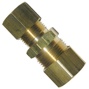 (image for) 1/2 X 3/8 BRASS COMPRESSION UNION - Click Image to Close