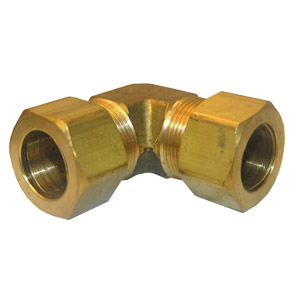 (image for) 5/8 BRASS COMPRESSION ELL