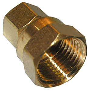 (image for) 3/8 COMPRESSION X 1/2 FEMALE PIPE THREAD BRASS ADAPTER