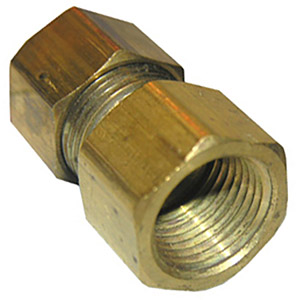 (image for) 1/2 COMPRESSION X 3/8 FEMALE PIPE THREAD BRASS ADAPTER