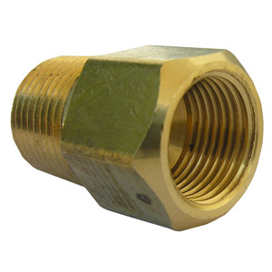 (image for) 1/2 FEMALE FLARE X 1/2 MALE PIPE THREAD BRASS ADAPTER
