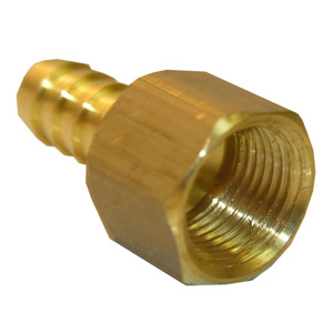 (image for) 3/8 FEMALE PIPE THREAD X 3/8 BRASS HOSE BARB ADAPTER