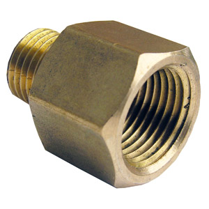 (image for) 1/4 FEMALE PIPE THREAD X 1/4 MALE PIPE THREAD BRASS COUPLING - Click Image to Close