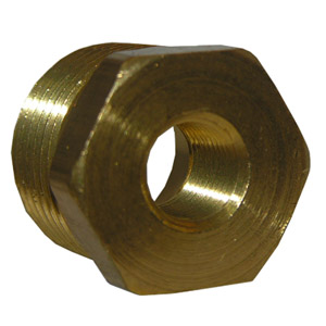 (image for) 1/2X1/4 BRASS HEX BUSHING - Click Image to Close