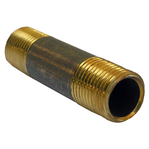 (image for) 1/8 X SHORT BRASS NIPPLE - Click Image to Close