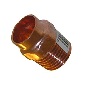 (image for) 1/2 COPPER MALE PIPE THREAD ADAPTER 10 PACK
