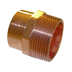 (image for) 2 COPPER MALE PIPE THREAD ADAPTER