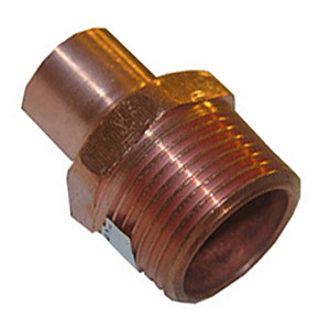 (image for) 1/2 X 3/4 C X M COPPER MALE PIPE THREAD ADAPTER - Click Image to Close