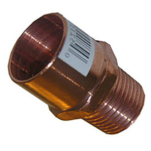 (image for) 1/2 COPPER FITTING MALE PIPE THREAD ADAPTER - Click Image to Close