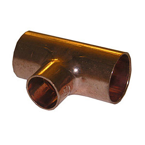 (image for) 3/4 X 3/4 X 1/2 C X C X C COPPER REDUCING TEE 10 PACK