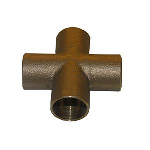 (image for) 1/2 COPPER CAST CROSS - Click Image to Close