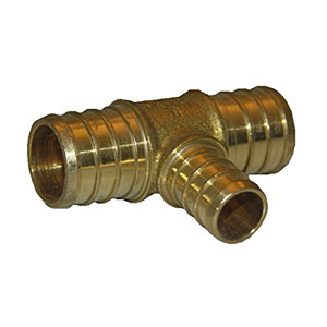 (image for) PEX BRASS 1/2X1/2X3/8 TEE - Click Image to Close