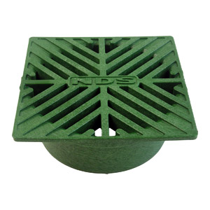 (image for) 5" SQ. GREEN GRATE