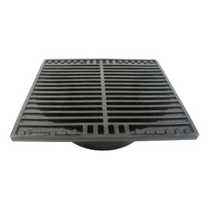 (image for) 9" SQ. BLACK GRATE - Click Image to Close