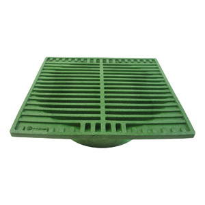 (image for) 8" SQ. GREEN GRATE