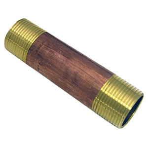 (image for) 1 X 4 1/2 BRASS NIPPLE