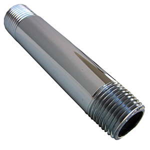 (image for) 1/2 X 4 1/2 CHROME PLATED BRASS NIPPLE