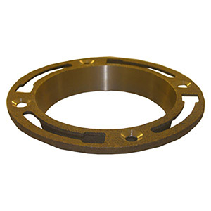 (image for) 4" BRASS DEEP LEAD FLANGE - Click Image to Close